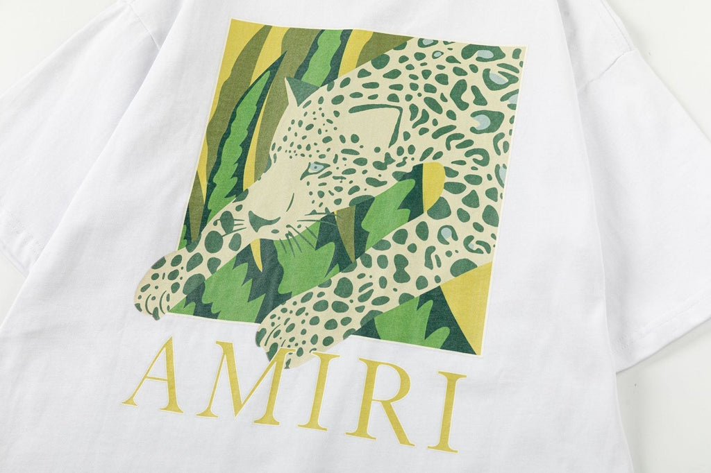 AMRI Men's Black Leopard T-shirt