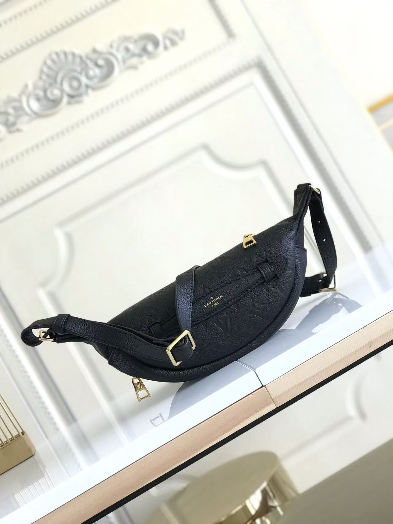 LOUIS VUITTON PRE-LOVED BUMBAG 37 IN BAG EMBOSSED MONOGRAM CALFSKIN TP3
