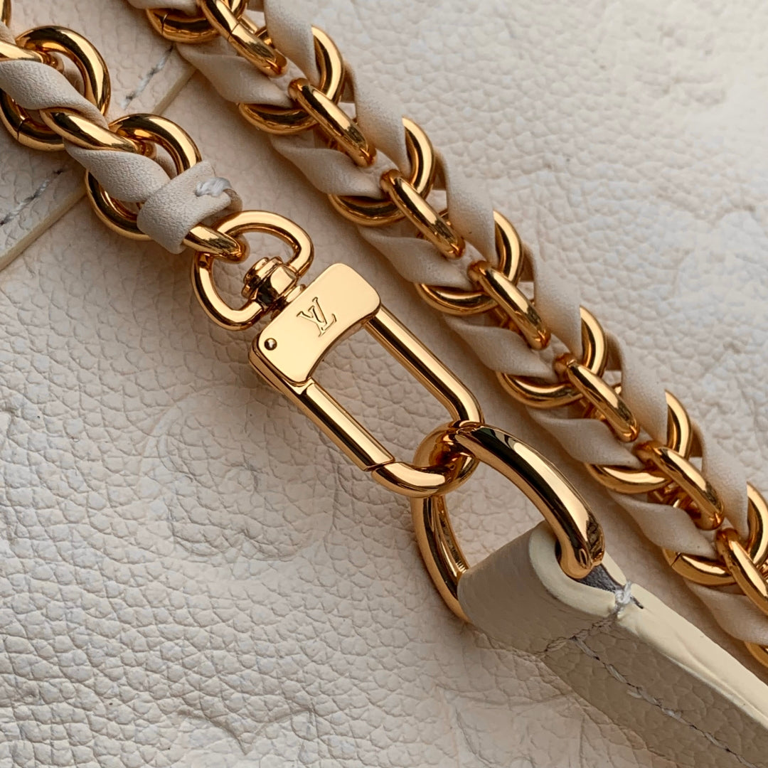 LOUIS VUITTON BACKUP BACKPACK 22 IN CREAM MONOGRAM EMPREINTE LEATHER