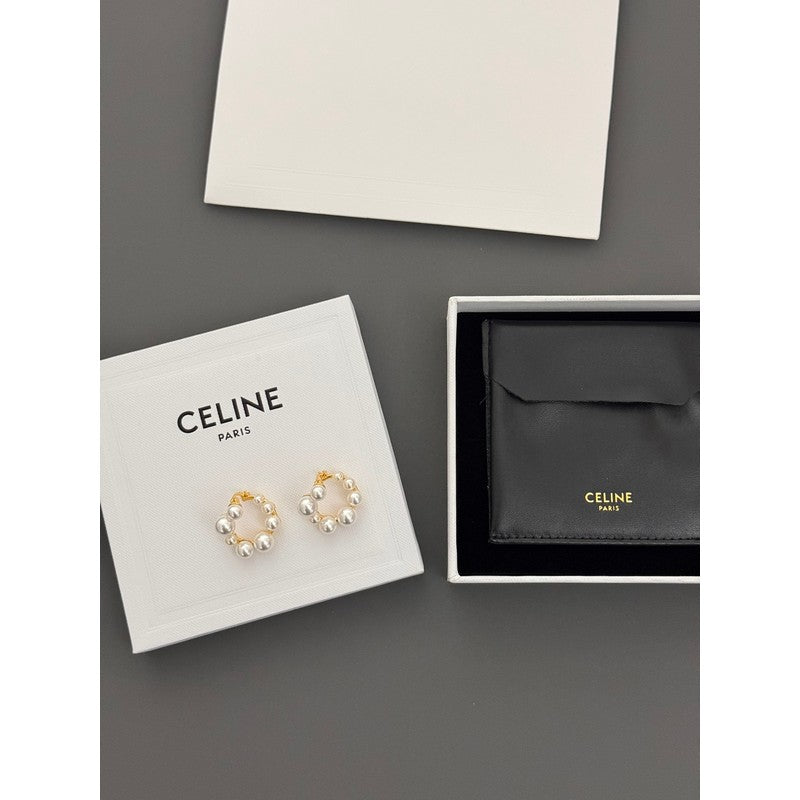 18K Celine Pearl Earrings