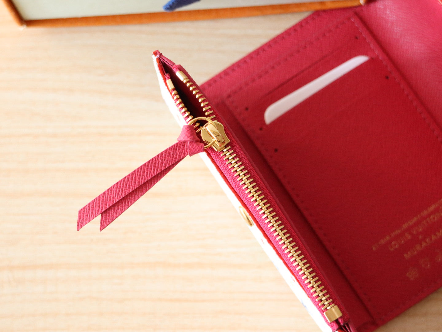 LOUIS VUITTON ROSALIE ZIPPY 12 IN WHITE MIX COLORFUL CALFSKIN