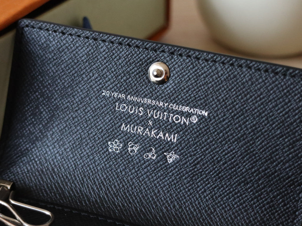 LOUIS VUITTON ROSALIE WALLET 12 IN BLACK MIX COLORFUL CALFSKIN